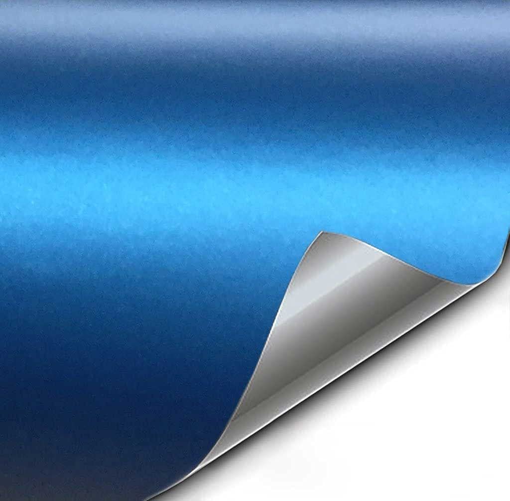 Vvivid+ Premium Vinyl Wrap Film (1.5Ft X 5Ft, Matte Metallic Blue)