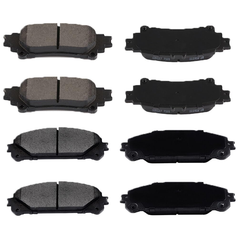 Automuto 8Pcs Front & Rear Ceramic Disc Brake Pads Set D1391 D1324 For Lexus Rx350 2010-2015,For Toyota For Highlander 2014-2019