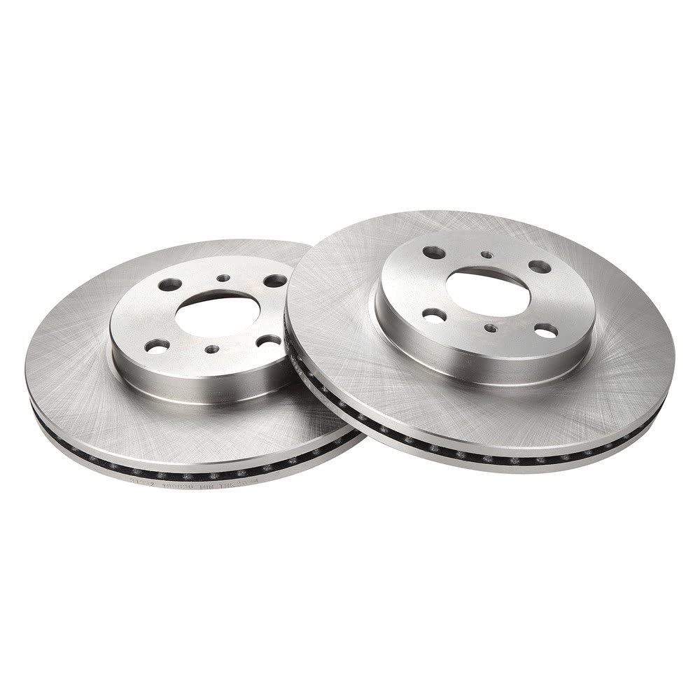 Trq Front Brake Rotors Set Vented Compatible With 2004-2006 Scion Xa Xb