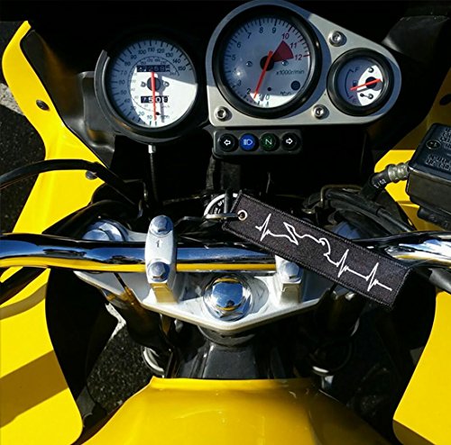 Motoloot Keychain For Motorcycles, Scooters, Cars And Gifts (Motorcycle Heartbeat)