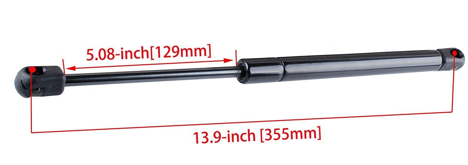 C1606389 14 Inches Truck Camper Shell Lift Supports Struts Shocks Gas Spring 24 Lbs C16-06389 (2 Pack)