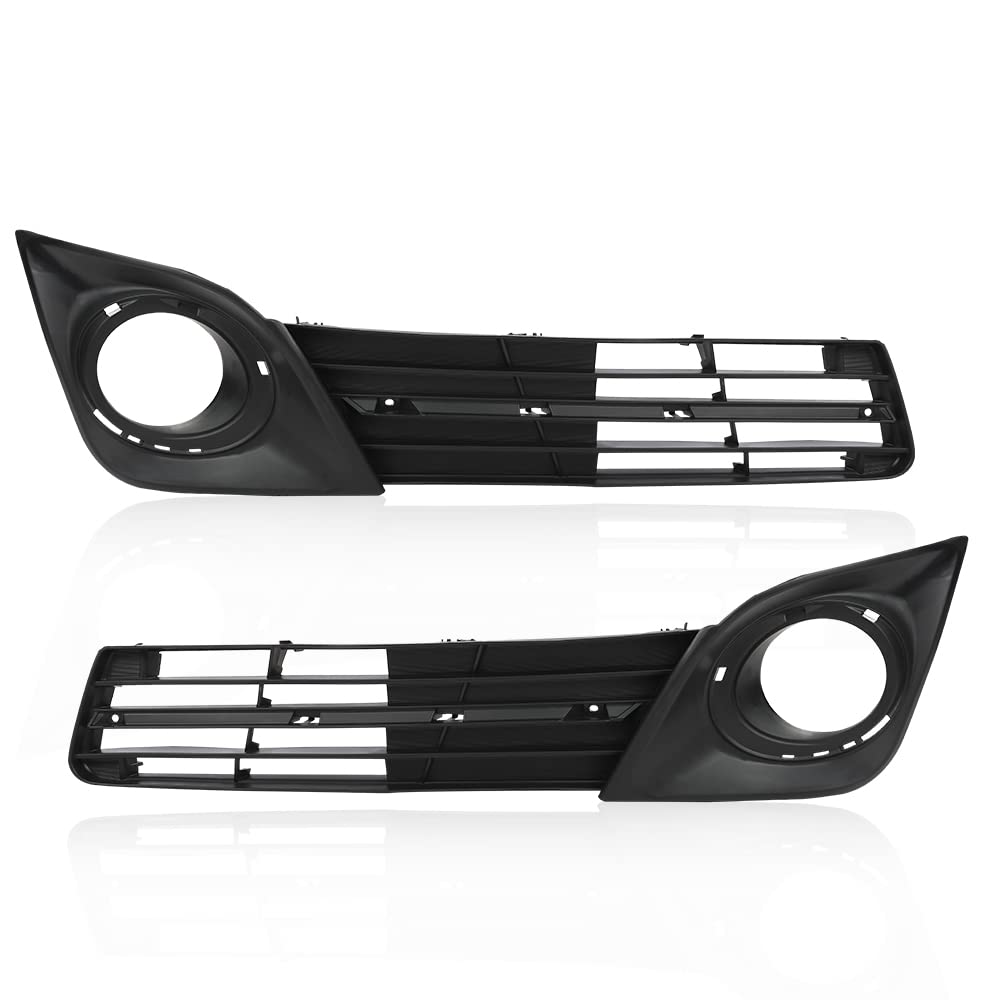 Pit66 Fog Light Bezel Set Compatible With 2012-2014 Toyota Camry Se/Se Sport Driver And Passenger Side Black