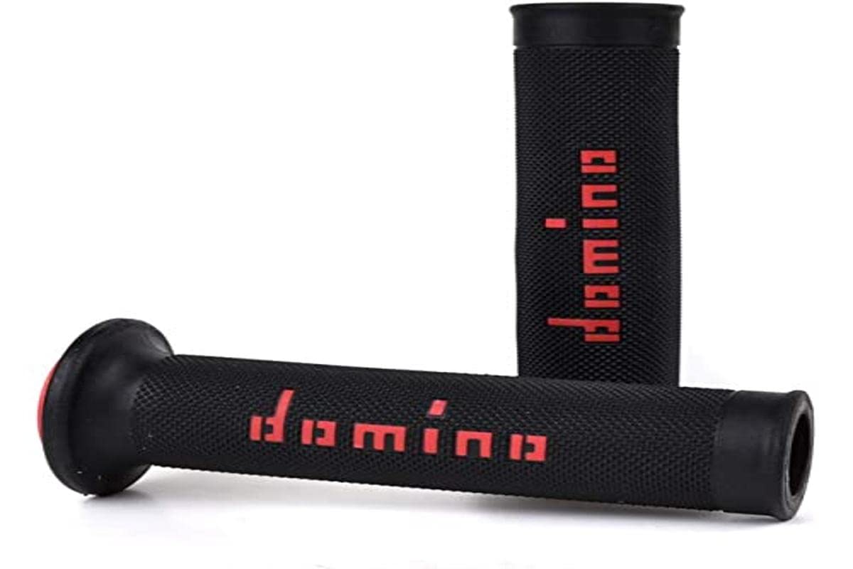 Domino 1295346 Knobs, Black/Red, Set Of 2