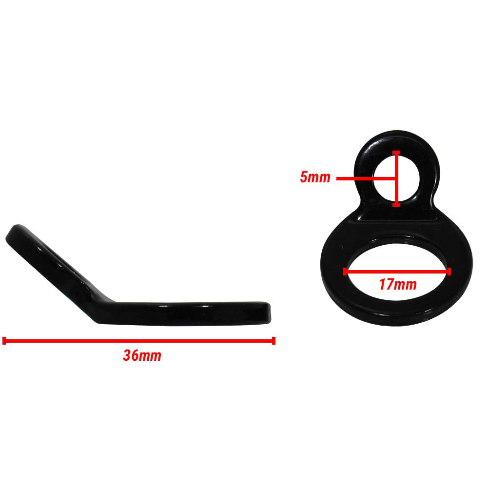 Pit Posse Pp2832 Motorcycle Dirtbike Atv Trailer Truck Tie Down Strap Rings - Strap Your Bike Securely Without Scratching Handle