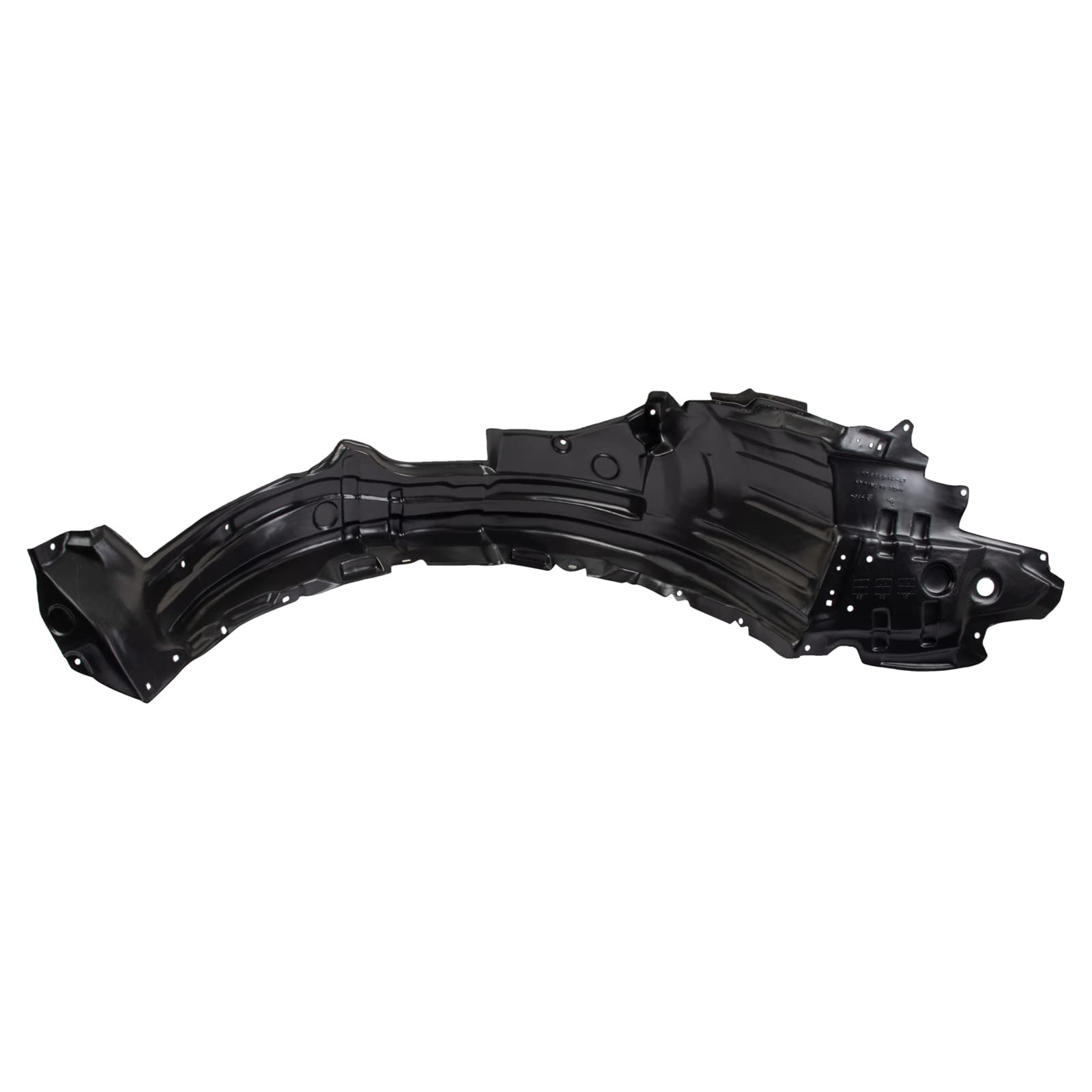 TRQ Inner Fender Liner Set for 2010-2012 Lexus HS250h, Plastic, White, Model BDA15683