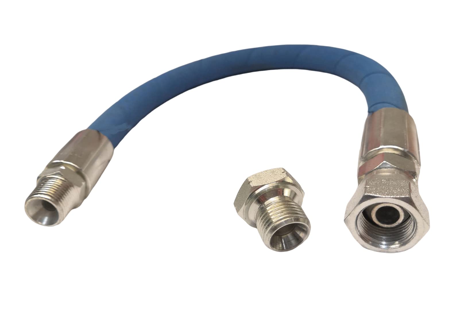JXHONG Upgraded 3/8 NPT Engine Drain Port Oil Changing Hose, 18 Length, High-Temperature 300°F, Replaces STAN1438, Blue