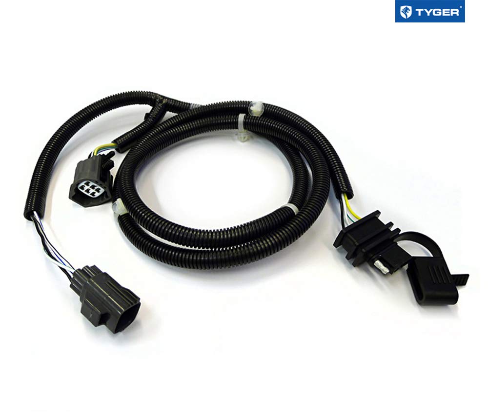 Tyger Towing Combo: 2Inch Receiver Hitch & Wiring Harness & Hitch Cover Fits 2007-2018 Wrangler Jk 2Dr & 4Dr (Exclude 2018 Jl Mo