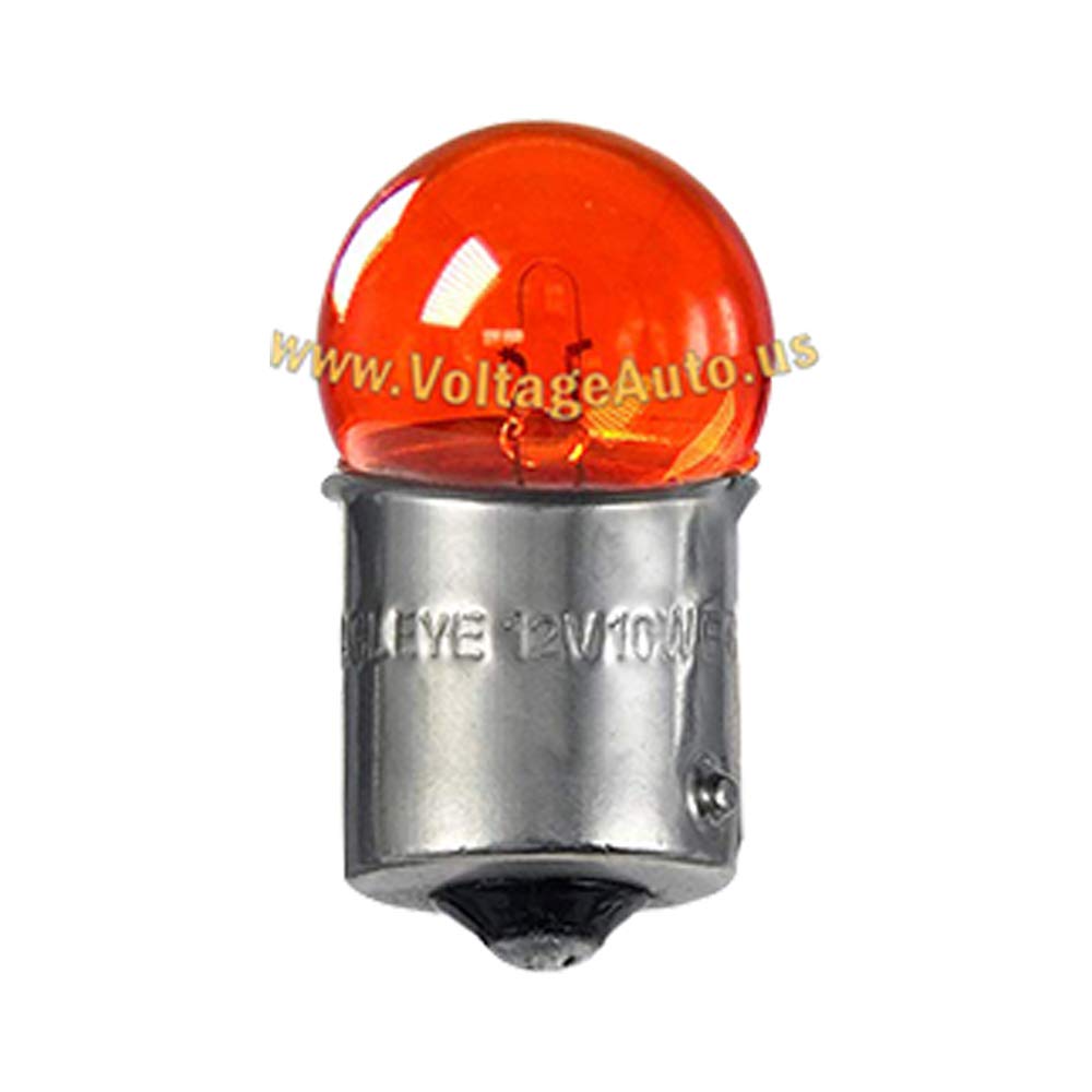 Voltage Automotive 97A 97 Amber G18 Brake Tail Light Bulb Turn Signal Bulb Side Marker Light Bulb (Box Of 10)