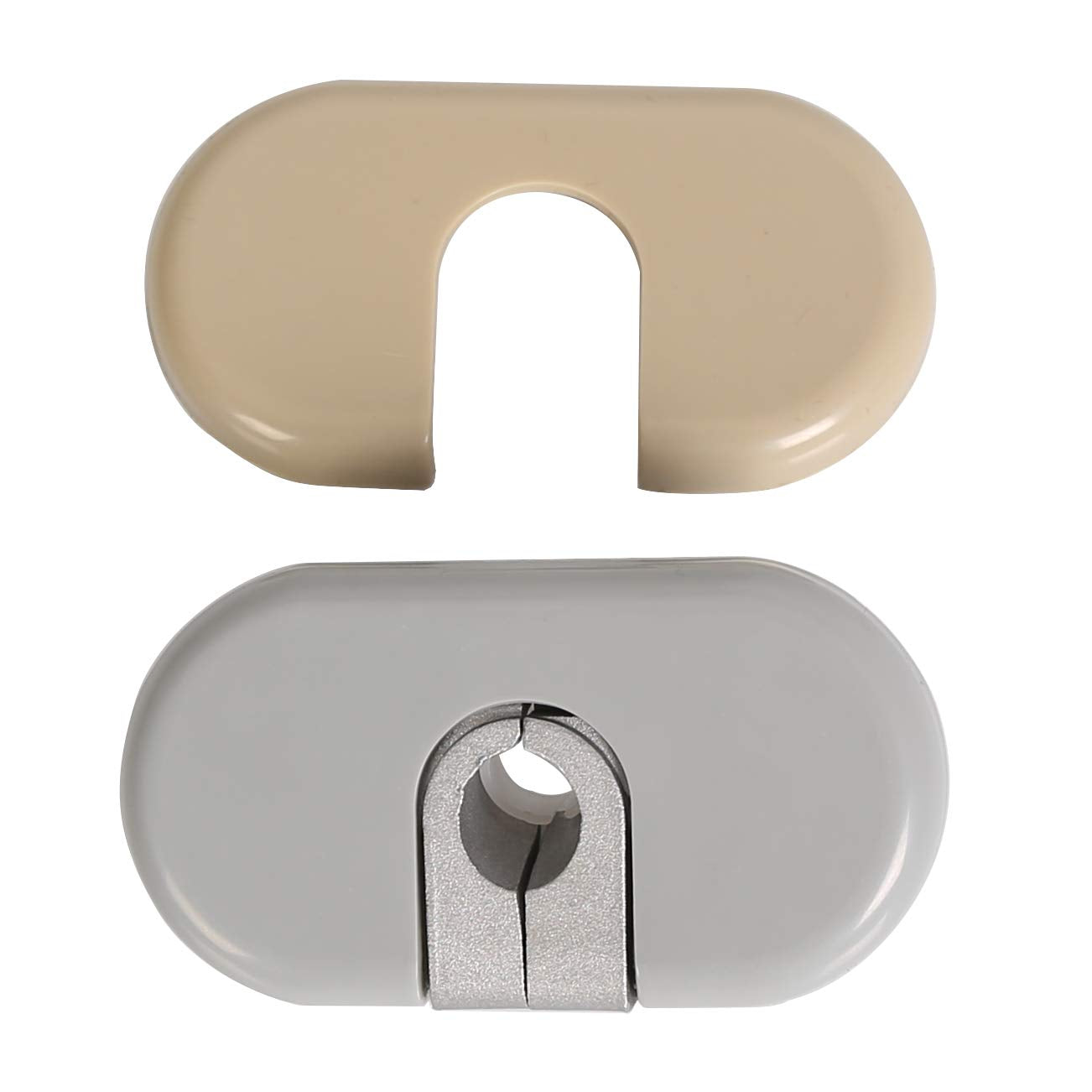 ECOTRIC Sun Visor Support Bracket & Cover Repair Kits Front Left Driver Side Compatible with 2002-2005 Ford Explorer Lincoln Aviator Mercury Monutaineer Replacement for 924-279, 4L2Z7804104BAB