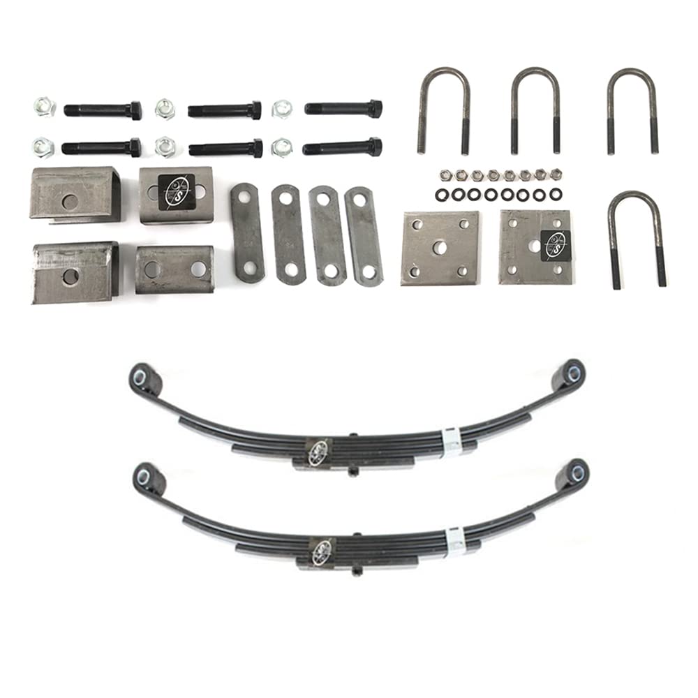 SOUTHWEST WHEEL 3,500 lbs. Trailer Axle Suspension Kit Incl. Leaf Springs, Hanger & U-Bolt kit