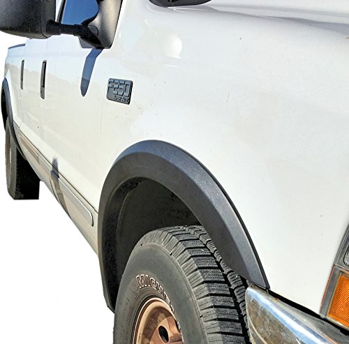 Monkey Autosports Fender Flares Set of 4 for 1999-2007 Ford F250/F350, Black, OE Design, Fits Front & Rear, Excludes Dually Models