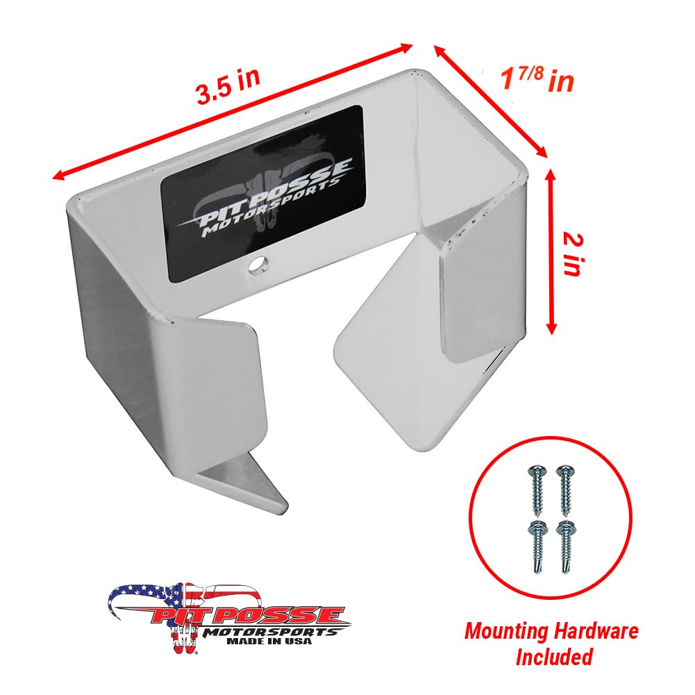 Pit Posse 461 Air Gauge Holder Pouch For Car Enclosed Trailer Garage Shop - Made In Usa - Aluminum Tire Meter Air Pressure Gage