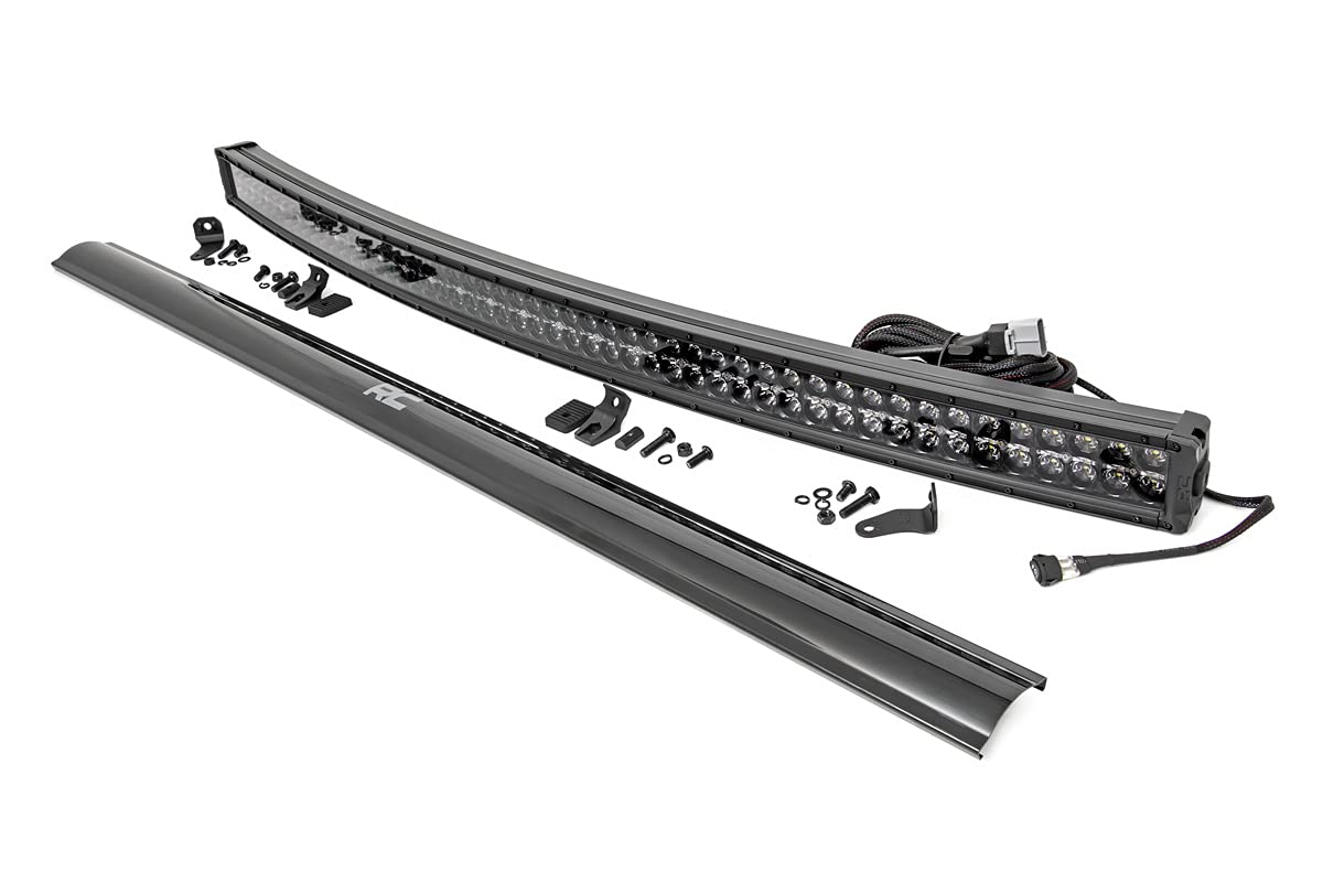 Rough Country 54' Black Series Curved Dual Row Drl Cree Led Light Bar - 72954Bd
