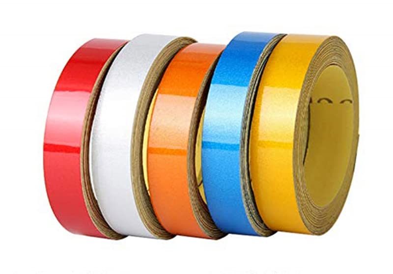 MACHSWON Car Motorcycle Reflective Night Stripes Sticker Self Adhesive Waterproof Strip Car-Styling Night Magic Reflective Tape 