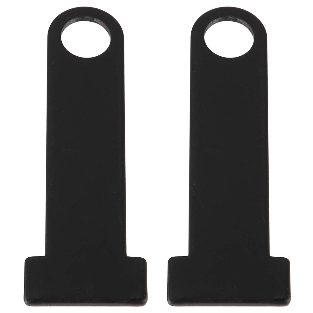 Zerone Helmet Strap D Ring Lock, Universal Stainless Steel Motorcycle Steel D Ring Lock Extension Connector For Motorcycle Scooter Bike For (Black)