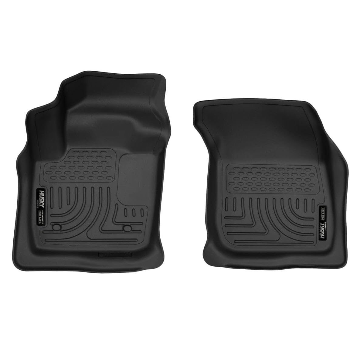 Husky Liners X-Act Contour Floor Mats | Fits 2013-2016 Ford Fusion, 2013-2016 Lincoln Mkz | Front Row, 2-Pc Black - 55571