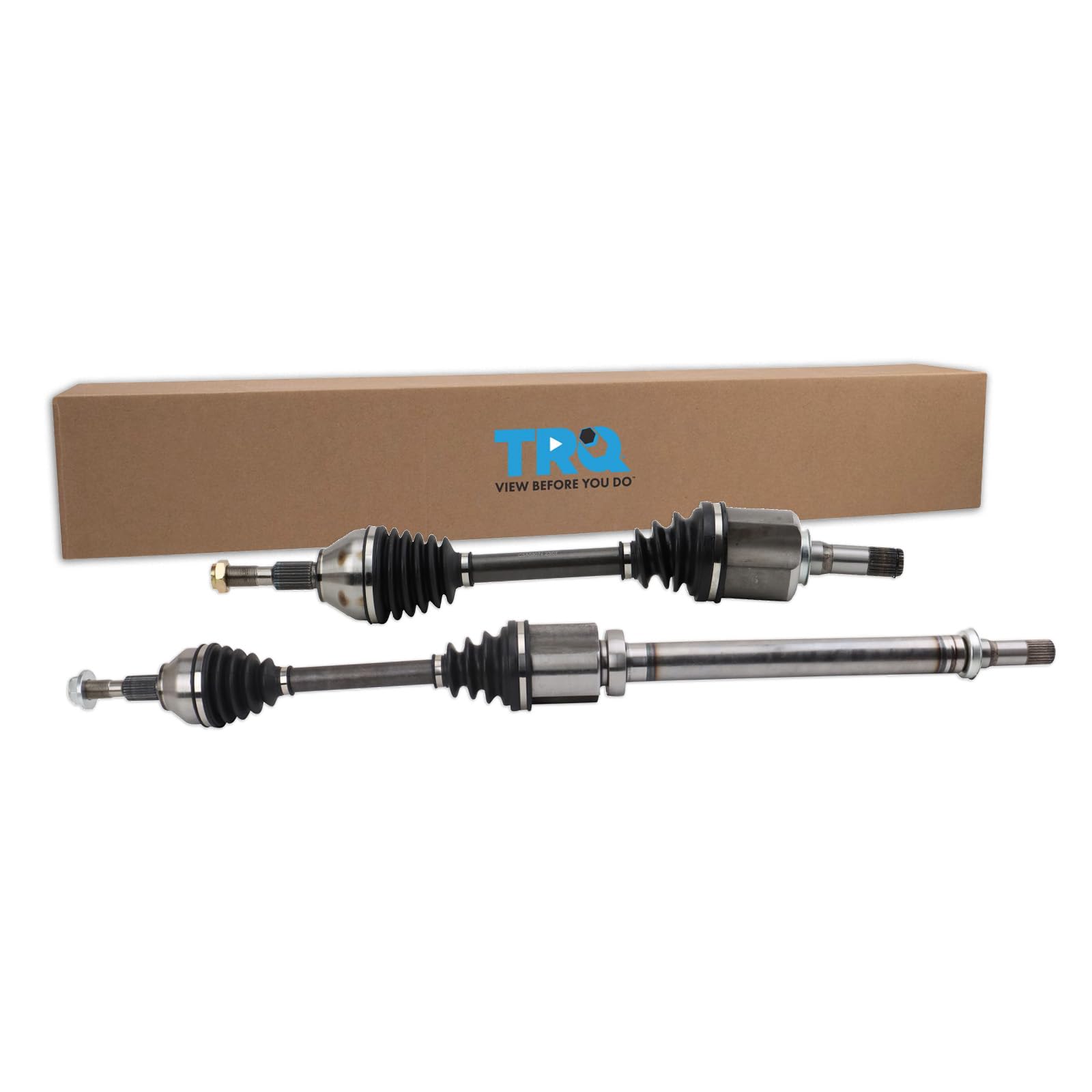 TRQ Front CV Axle Shaft Assembly Set Compatible with 15-18 Edge 16-18 MKX