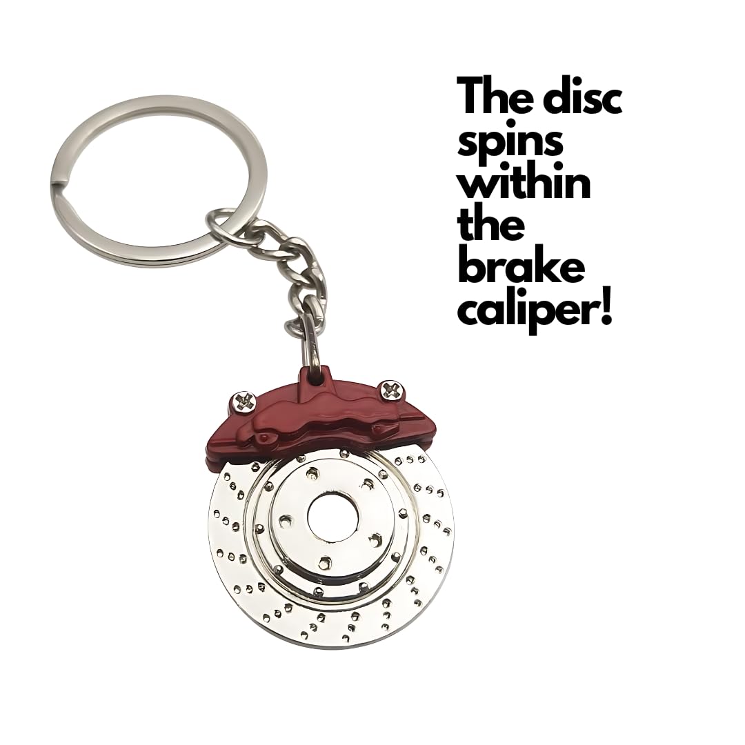 5Pc Car Lovers Key Chain Set - Manual Gear Shifter | Wheel Rim | Spanner | Turbo | Brake Disc Keychain | Automotive Accessories