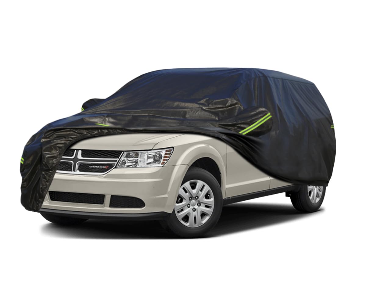 Koukou Waterproof Suv Car Cover Suitable For Dodge Journey From 2008 To 2011, 7 Layers Windproof All Weather Waterproof Outdoor