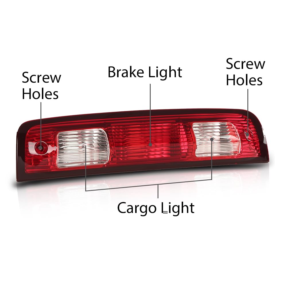 Cheda Third 3Rd Brake Lights Compatible With Dodge Ram 2500 3500 2010 2011 2012 2013 2014 2015 2016 2017/ Fit Dodge Ram 1500 200