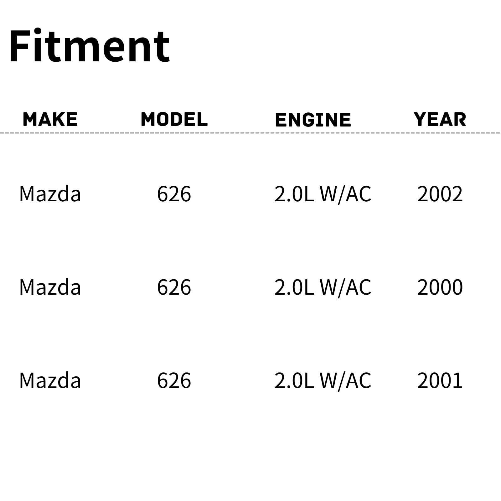 TYG Upgraded Cooling Fan Assembly for 2000-2002 Mazda 626 2.0L W/AC | Racing-Level OE Replacement Engine Radiator for FS1G15025B