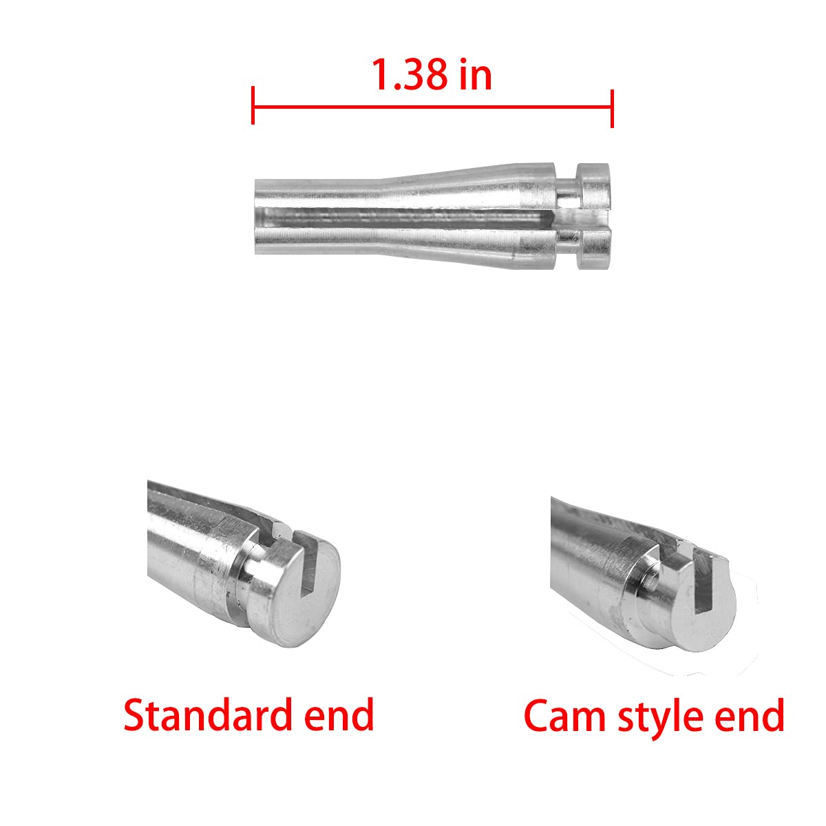 16 Ends Door Latch Cable Repair Kit Compatible With Ford F-150, F-250, F-350, E-Series, Ranger, Expedition, Excursion, Navigator (Four Cables - 12 Standard 4 Locking Cam) Aluminum