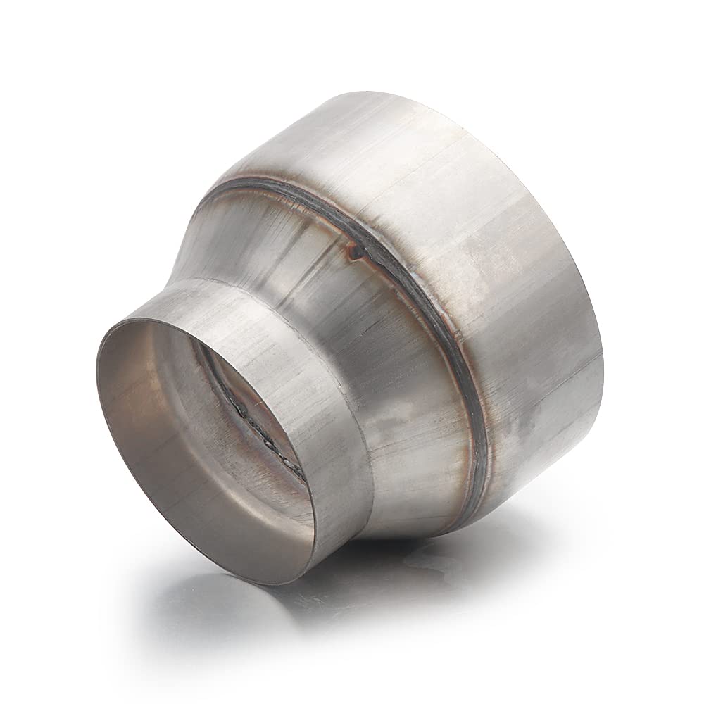 A-Karck Exhaust Adapter Connector 3' Od To 5' Od, Exhaust Pipe Reducer 4' Overall Length 304 Stainless Steel