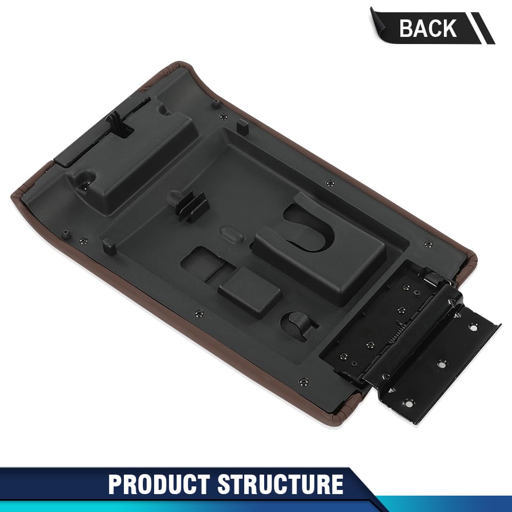 Pit66 Center Console Armrest Lid Cover Compatible With Ford F150 2009-2014/Fit Lincoln Mark Lt 2010-2014, Fit For Flow Through C