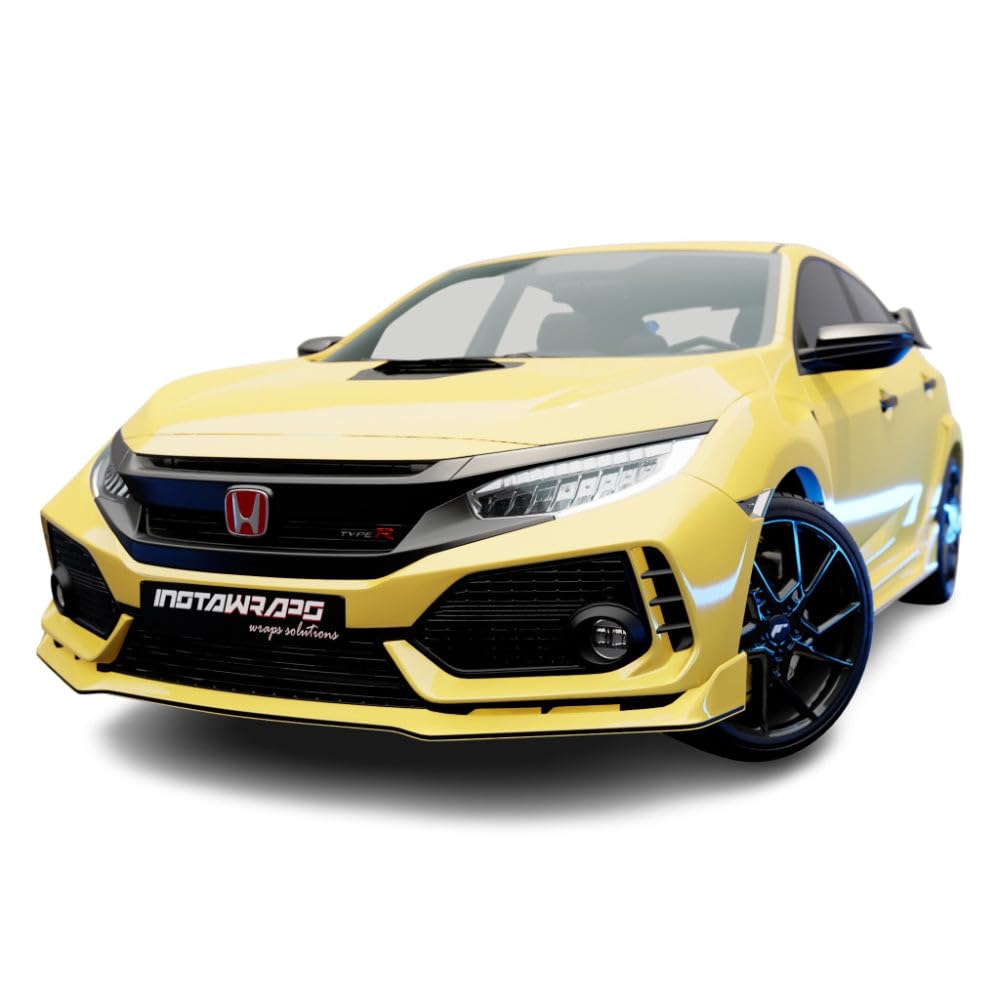 3M Car Wrap Roll 2080 Gloss Lucid Yellow | G55 | (Sample 3In X 5In) | Automotive Vinyl Wrap For Cars - Car Interior Wrap & Exter