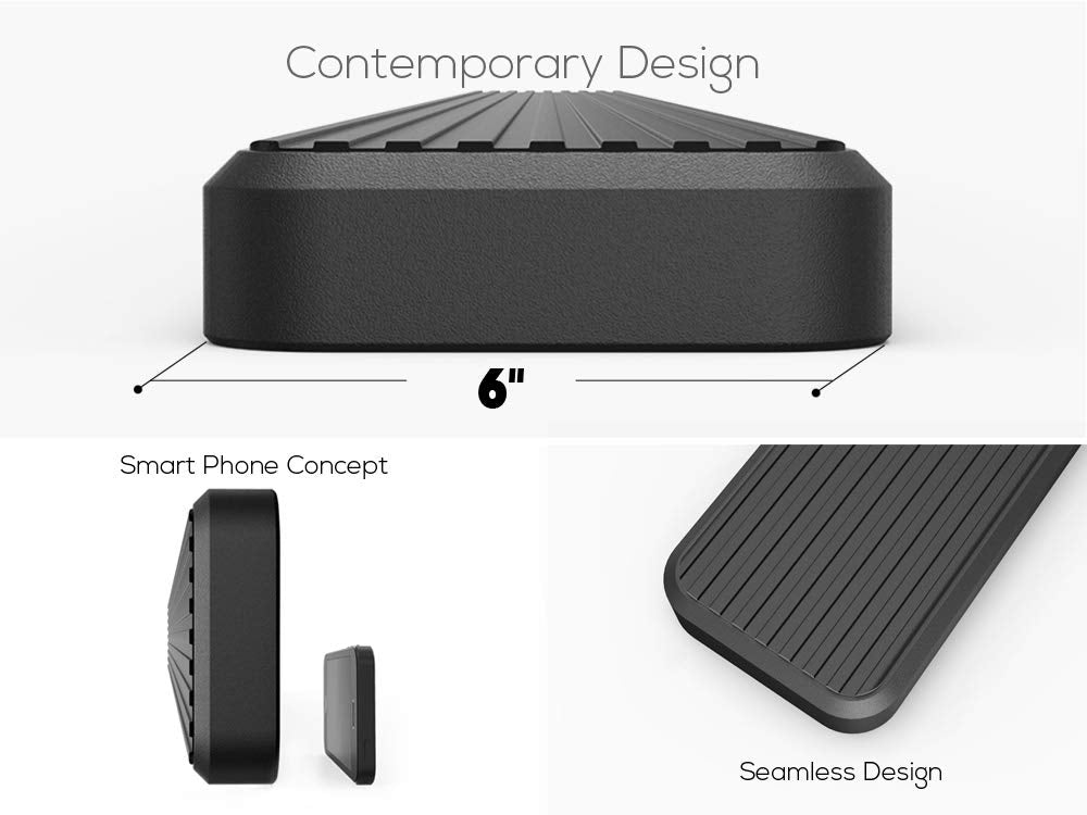 Aps Running Boards 6 Inches Matte Black Compatible With Ram 1500 2019-2025 Crew Cab (Will Not Fit 2018 Previous Generation Build