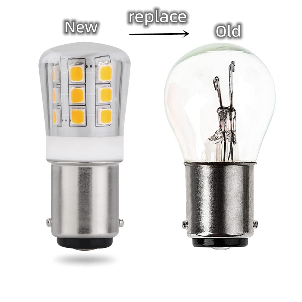 Jomitop Ba15D Two Contact Led Bulb S8 Bayonet Base 1076 1142 1176 Non-Dimmable 3W Waterproof Ac12V/Dc 10-24V Pack Of 4