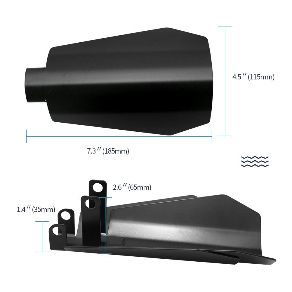 1 Pair Large Motorcycle Handguards Coffin Cut Hand Guards Fit For 2007-2020 Harley Davidson Touring Sportster Dyna