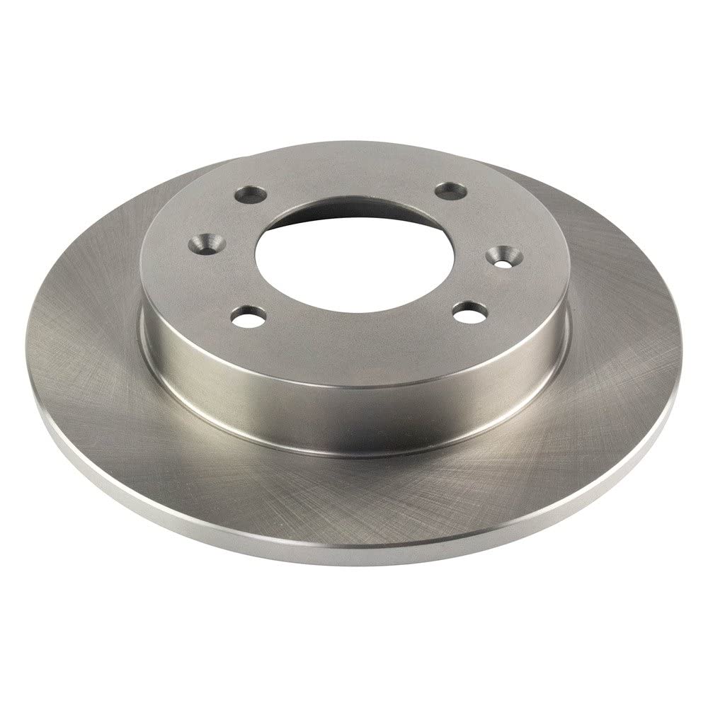 Trq Rear Brake Rotors Set Solid Compatible With 1997-2006 Hyundai Elantra 1997-2001 Tiburon