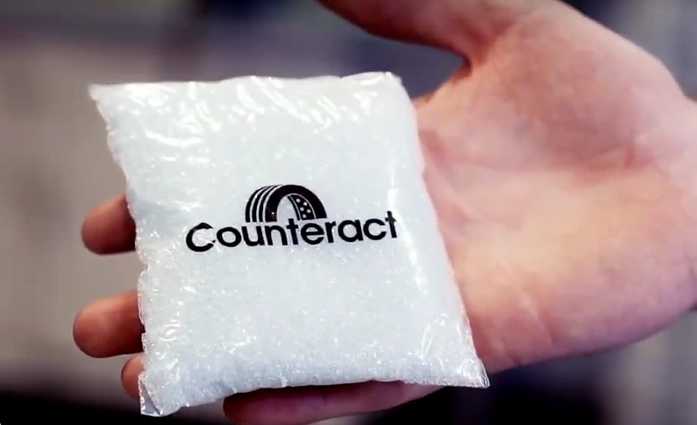 Counteract 3Oz-B4 Centrifugal Force Tire/Wheel Balancing Beads - Off-Road Vehicles, Light Duty Truck Tires, (4) 3Oz Balance Bead Bags, (4) Valve Caps And Cores