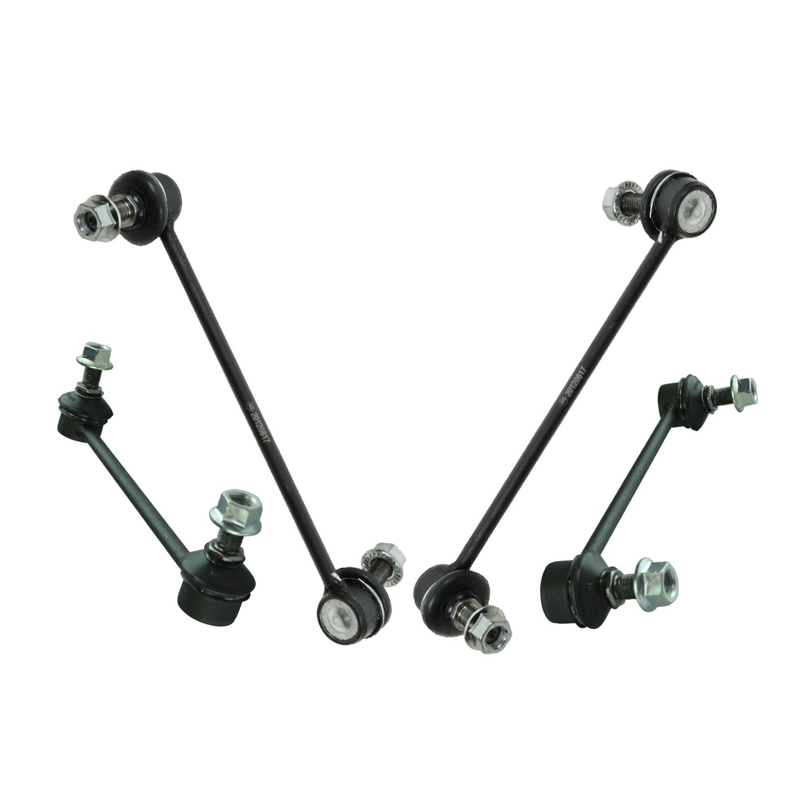 Trq Sway Bar Stabilizer Link Set Front & Rear Compatible With 05-10 Sportage 05-09 Tucson