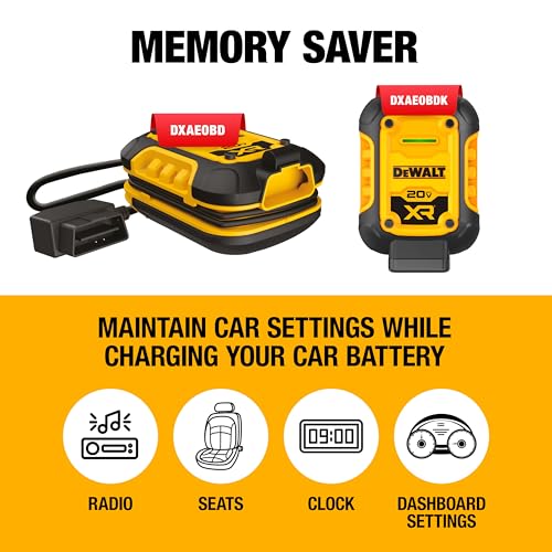 DeWalt DXAEOBDK 1 Amp Battery Maintainer 3-Piece Kit with 20V XR Battery and DCB115 Battery Charger