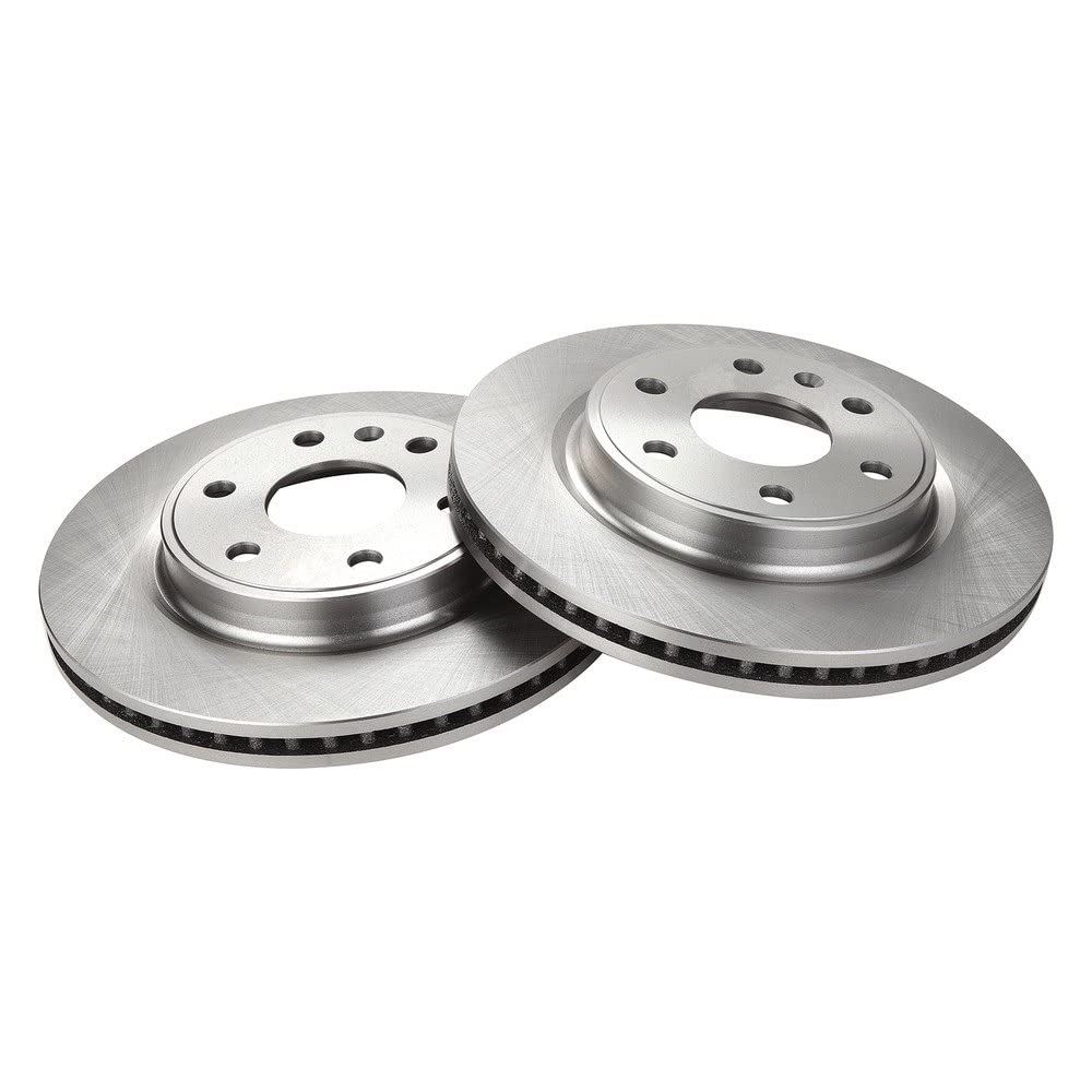 Trq Front Brake Rotors Set Vented Compatible With 2008-2017 Buick Enclave 2009-2017 Chevrolet Traverse 2007-2016 Gmc Acadia 2017