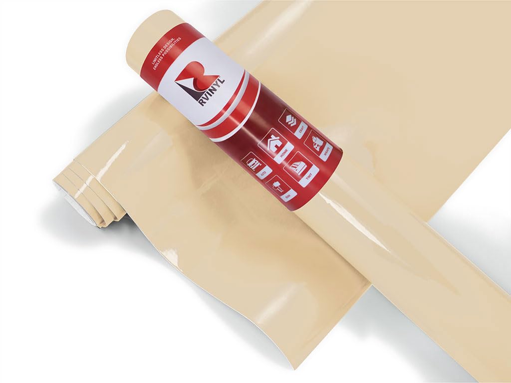 3M 2080 Series G79 Gloss Light Ivory Dual Cast Thick Vinyl Car Wrapping Film - 5Ft X 12Ft - 60Sq Ft - Vehicle Sheet Roll
