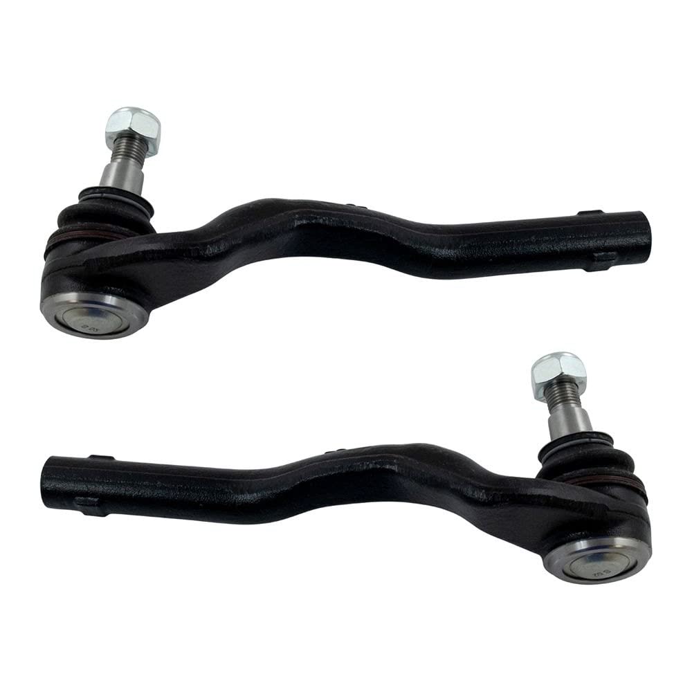 TRQ Front Outer Tie Rod Set Compatible with 2009-2014 Mercedes-Benz CL550 2012-2013 S350 2007-2013 S550