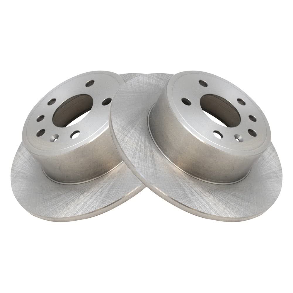 Trq Rear Brake Rotors Set Solid Compatible With 1999-2002 Saab 9-3 1997-1998 900 2001-2002 Saturn L100 2001-2003 L200 2001-2005
