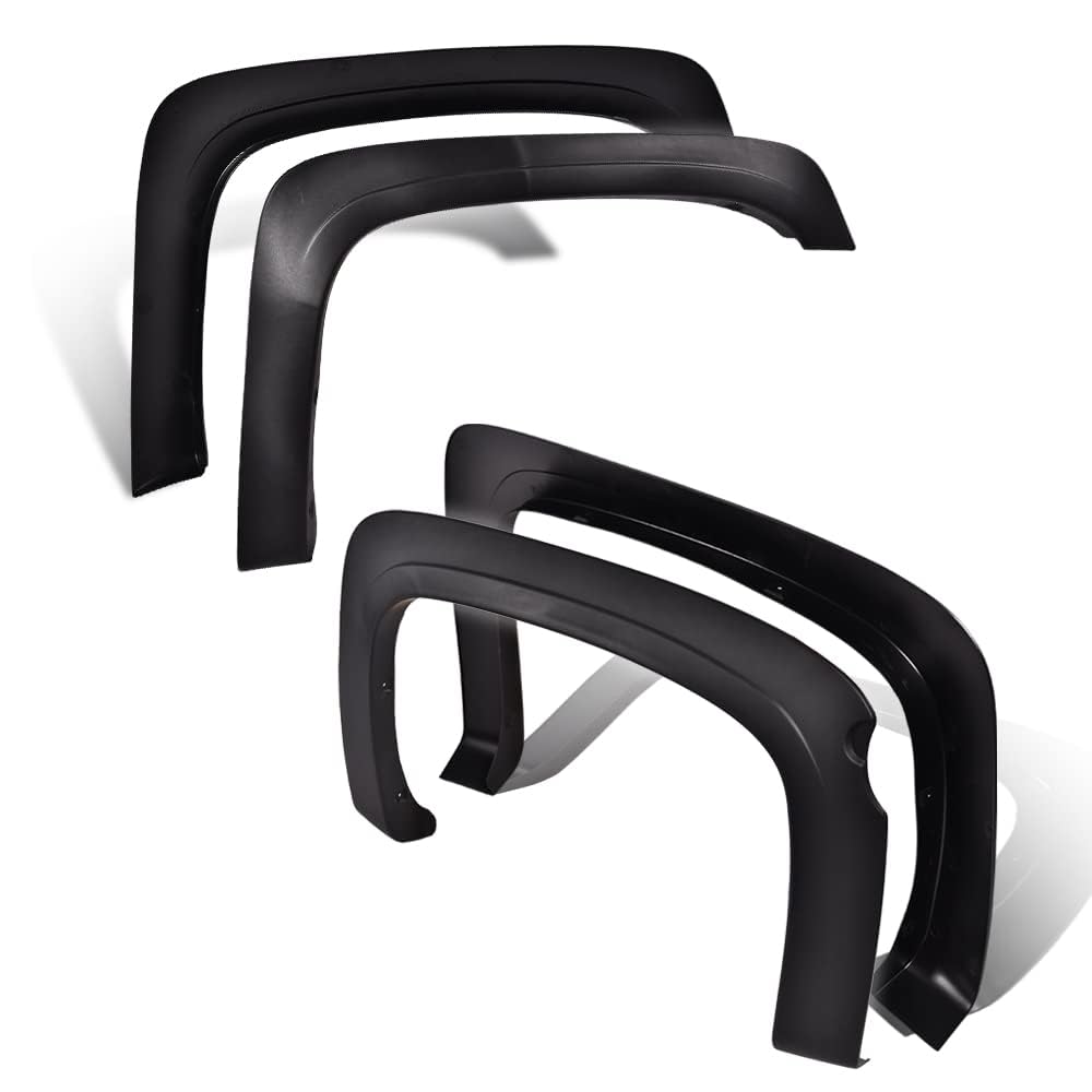 G-Plus Fender Flares, Compatible With Chevy Silverado 1500 2007-2013 Fleetside 69.3'' Short Bed Crew Cab (Only Fit 2007 Silverad