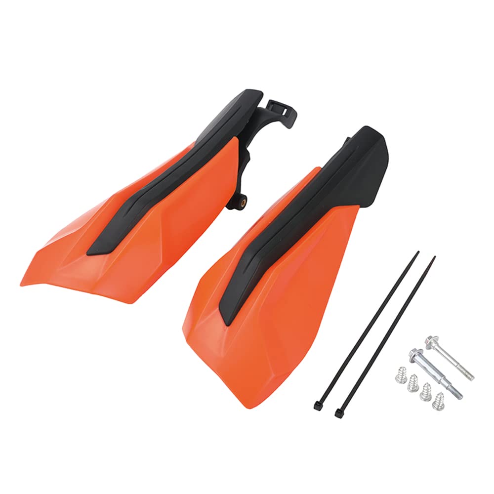 Powermotor Motorcycle Handguards,Dirt Bike Hand Guards Universal Atv Pit Bikes Handle Protector For 50 65 85 125 150 250 300 350 450 500 Sx Sx-F Exc-F Six Days Xc Xcf Xc-W Tpi (Orange)