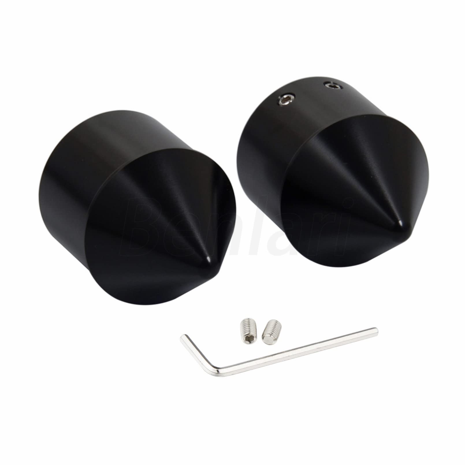 Benlari Black Front Axle Nut Covers Fit For Harley, Cnc Axle Nut Caps Compatible With Harley Davidson Touring Sportster Trike Dyna Softail Street Glide Road King Iron 883 Fat Boy 2002-2024