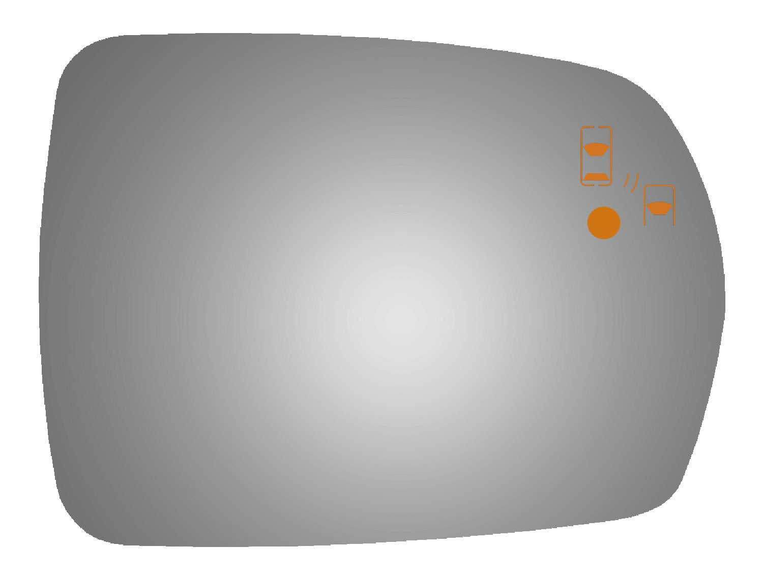 Burco 5649Bc Convex Door Mirror Glass For 2015 Ford Edge