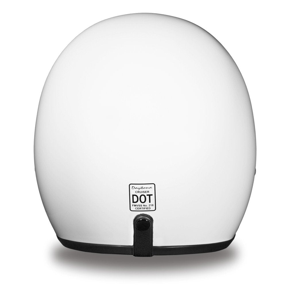 Daytona Helmets 3/4 Open Face Motorcycle Helmet - Dot Approved [Hi-Gloss White] [2Xl]
