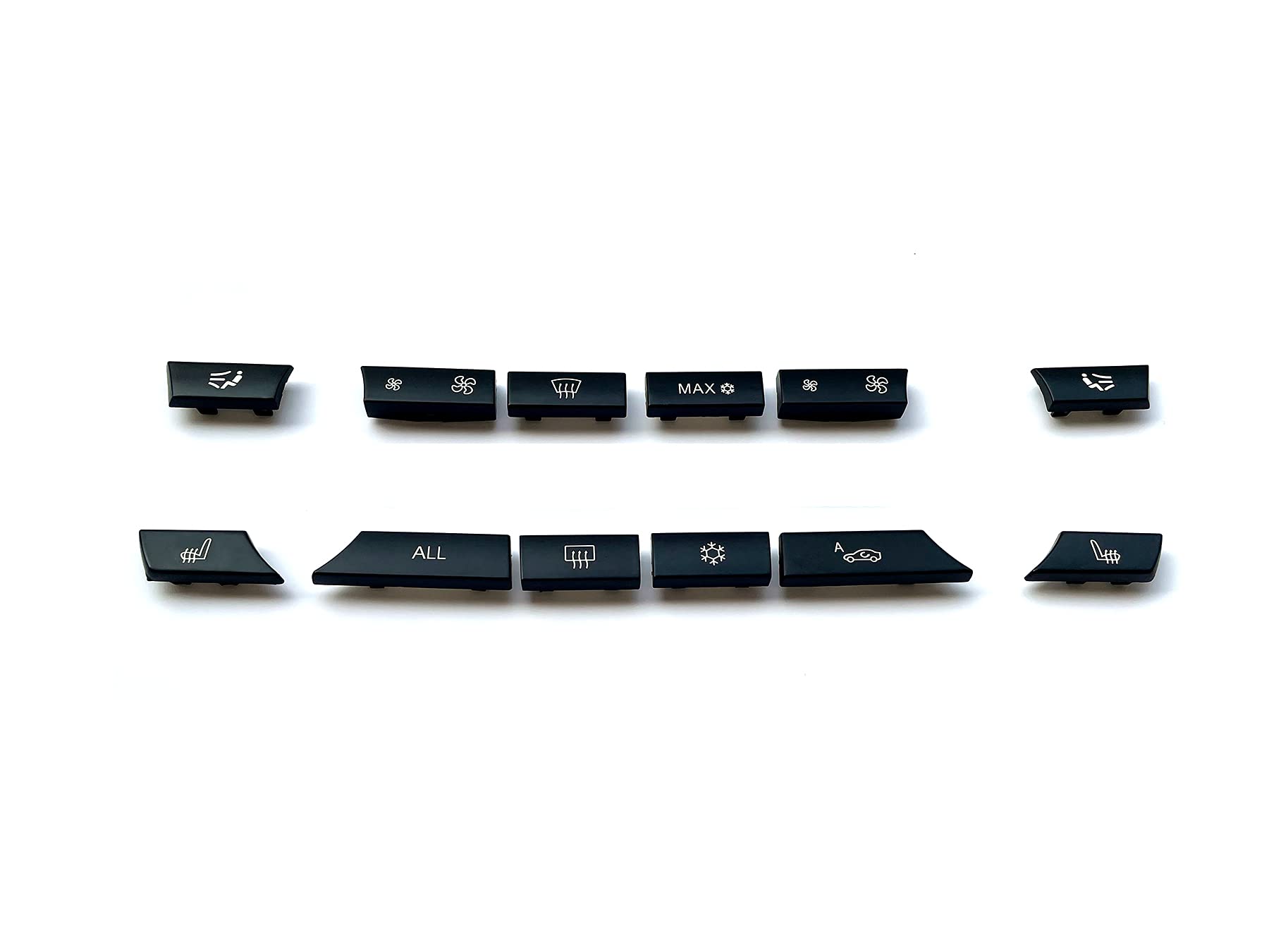 Wodofo Gdr Air Conditioning A/C Vent Button Ac Heater Climate Control Key Caps Interior Repair Kit Replacement For Bmw 5 6 7 M5 M6 F02 F06 F10 F12 61319313923(12 Key/Set)
