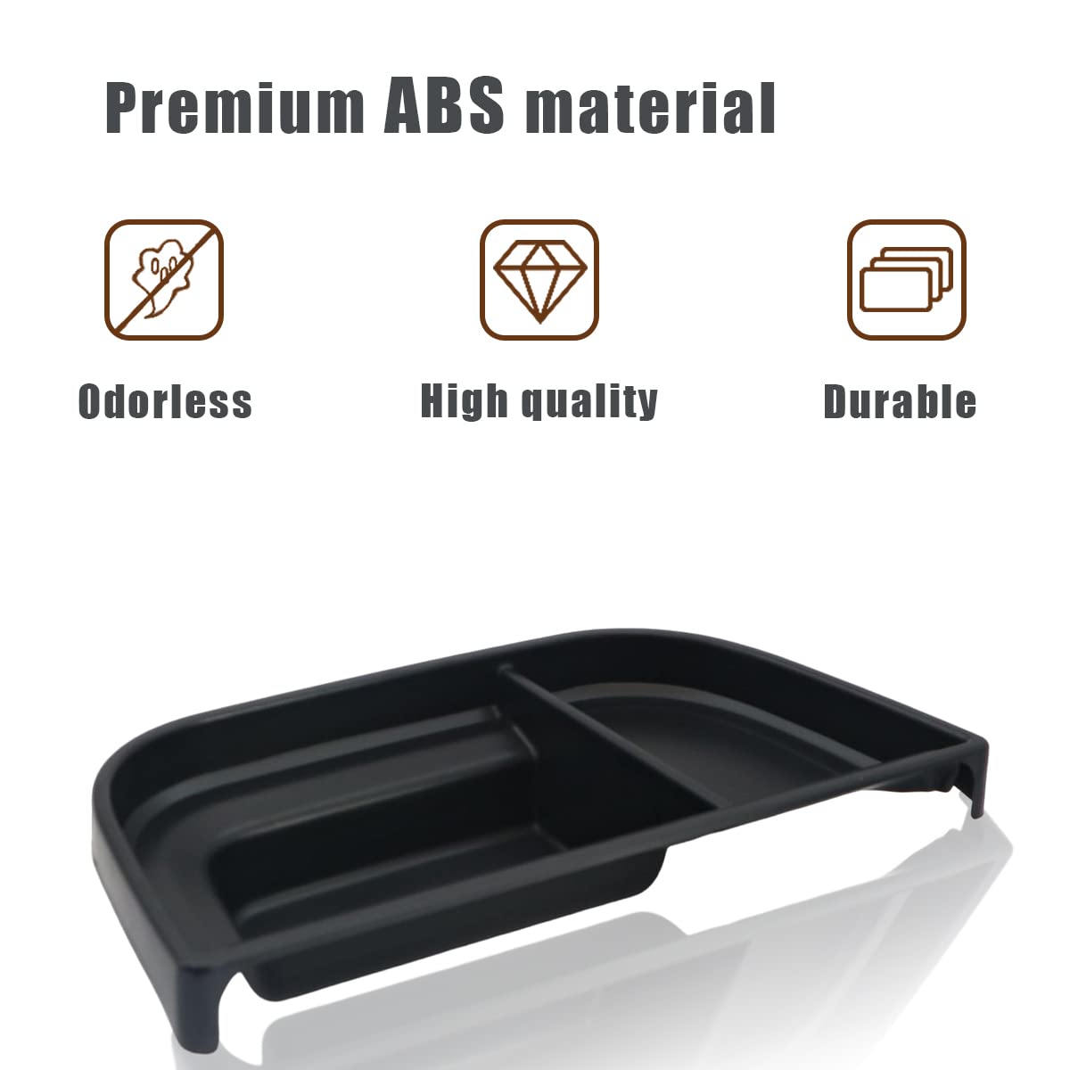 Muslogy Dashboard Storage Tray Compatible with Ford Maverick 2024 2022-2023 Maverick & Hybrid XL XLT Lariat Accessories (Black)