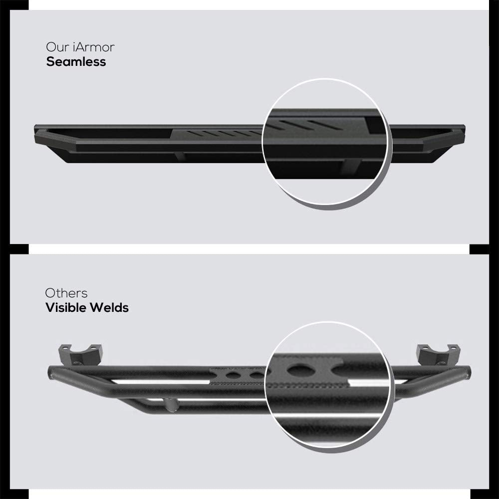 Aps Off-Road 6.5In Side Armor Stainless Steel Running Boards Compatible With Chevy Silverado Gmc Sierra 2007-2018 Regular Cab &