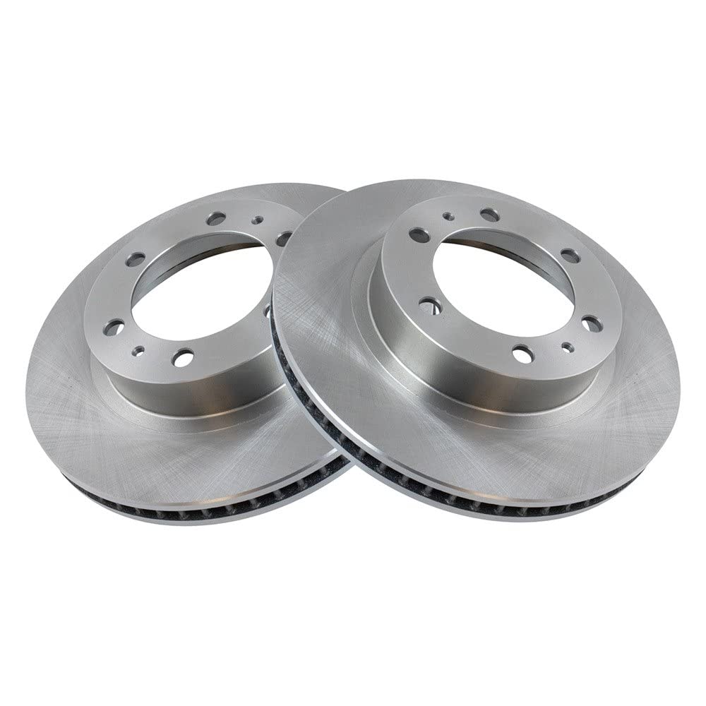 Trq Front Brake Rotors Set Vented Compatible With 2003-2009 Toyota 4Runner 2007-2014 Fj Cruiser 2005-2022 Tacoma