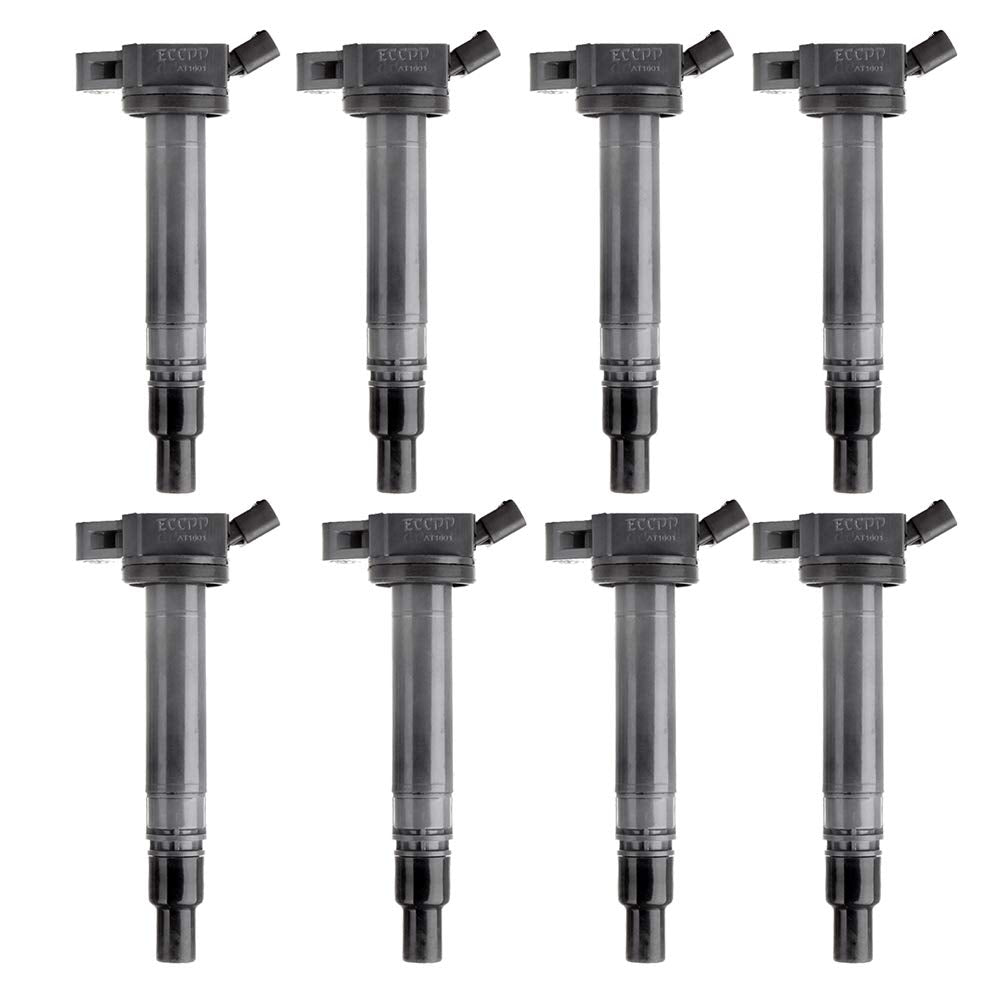 SCITOO Ignition Coil Coils Pack fits for Toyota Tundra 5.7L 2007-2016 for Tundra 4.6L 2010-2016 for Sequoia 5.7L 2008-2016 for E